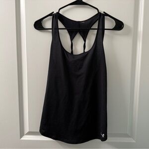 Under Armour Black Racerback Mesh-Back Tank